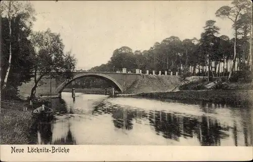 Ak Erkner in Brandenburg, Neue Löcknitzbrücke