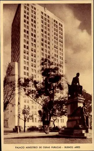 Ak Buenos Aires Argentinien, Palacio Ministerio de Obras Publicas