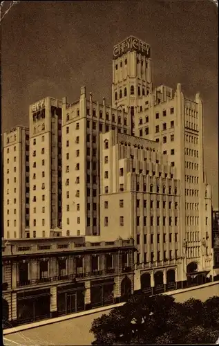 Ak Buenos Aires Argentinien, Hochhaus, City Hotel