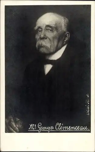 Ak Georges Clemenceau, französischer Journalist, Politiker und Staatsmann