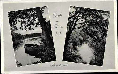 Ak Raisdorf Schwentinental Schleswig Holstein, Uferpartie mit Blick auf das Wasser