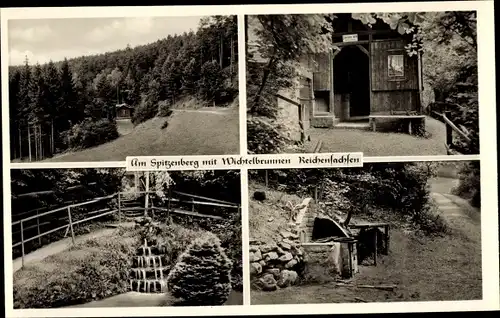 Ak Reichensachsen Wehretal in Hessen, am Spitzenberg mit Wichtelbrunnen