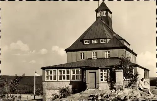 Ak Neuhausen Erzgebirge, Unterkunftshaus auf dem Schwartenberg