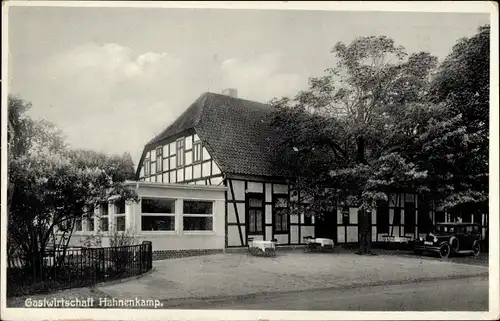 Ak Bad Oeynhausen in Westfalen, Gastwirtschaft Hahnenkamp