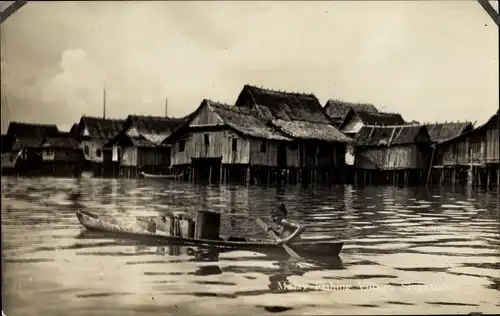 Foto Ak Singapore Singapur, Malay Fishing Village