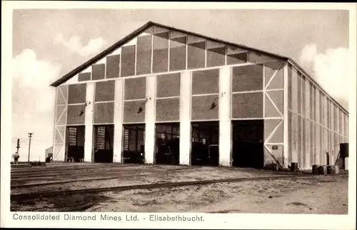Ak Elizabeth Bay Elisabethbucht Namibia, Consolidated Diamond Mines, Lagerhalle