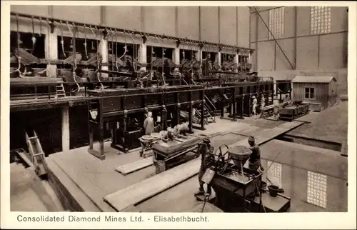 Ak Elizabeth Bay Elisabethbucht Namibia, Consolidated Diamond Mines, Fabrik, Anlagen