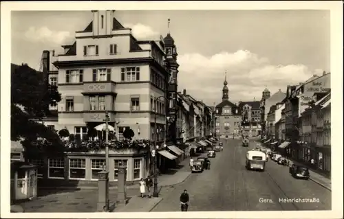 Ak Gera in Thüringen, Heinrichstraße