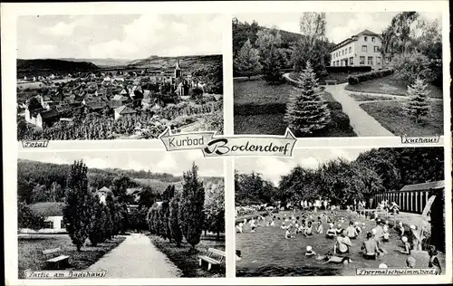 Ak Bad Bodendorf Sinzig am Rhein, Thermalschwimmbad, Kurhaus, Gesamtansicht, Am Badehaus