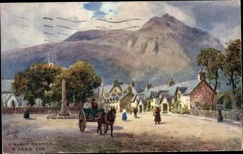 Künstler Ak Kinloch Rannoch Perth Schottland, Craig Var