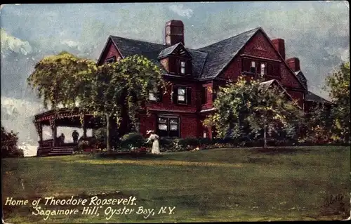Ak Oyster Bay Long Island New York USA, Sagamore Hill, Home of Theodore Roosevelt