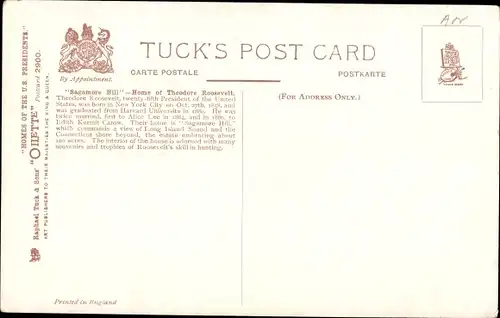 Ak Oyster Bay Long Island New York USA, Sagamore Hill, Home of Theodore Roosevelt