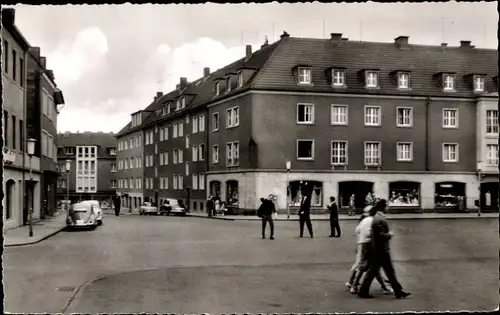 Ak Jülich in Nordrhein Westfalen, Markt mit kl. Rurstraße