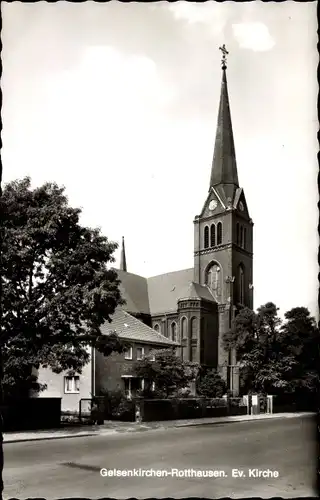 Ak Rotthausen Gelsenkirchen Westfalen, Ev. Kirche