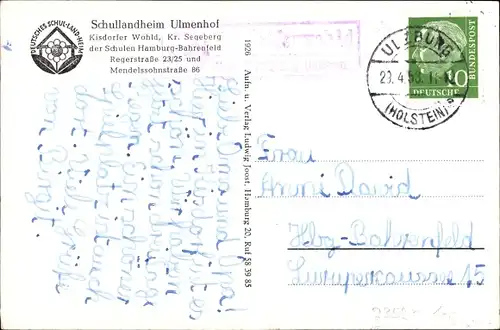 Ak Kisdorferwohld Kisdorf, Schullandheim Ulmenhof