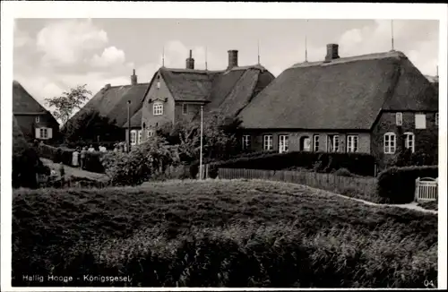 Ak Hallig Hooge in Nordfriesland, Königspesel