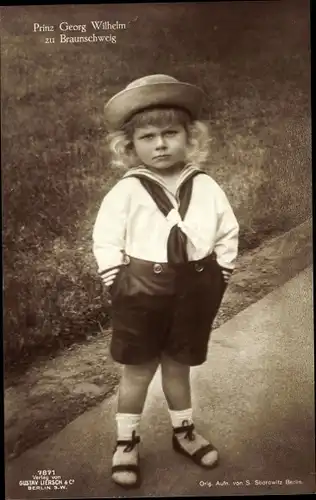 Ak Prinz Georg Wilhelm zu Braunschweig, Kinderportrait