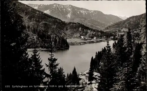 Ak Bad Wiessee in Oberbayern, Spitzinghaus am Spitzingsee, Sonnwendjoch