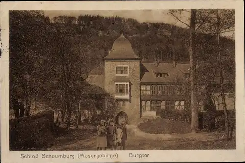 Ak Rinteln an der Weser, Schloss Schaumburg, Burgtor