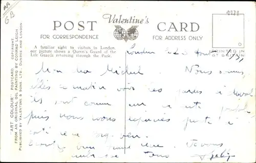 Künstler Ak London City, The Life Guards in the Park