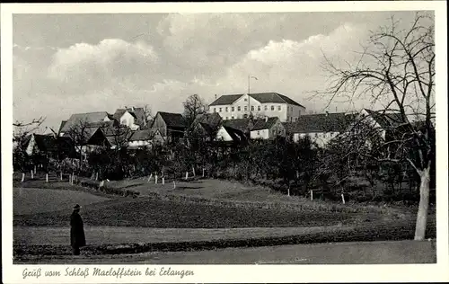 Ak Erlangen in Mittelfranken Bayern, Schloss Marloffstein