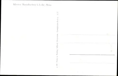 Ak Mariabuchen Lohr im Spessart Unterfranken, Klosteransichten, Kreuz