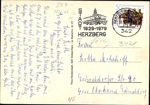 Ak Sieber Herzberg am Harz, Goldenke, Ortsansichten