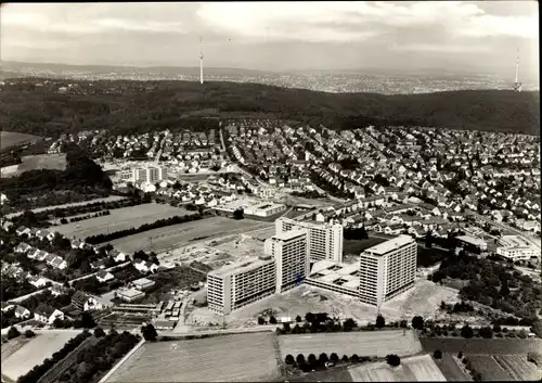 Ak Stuttgart am Neckar, Stadt aus der Vogelschau