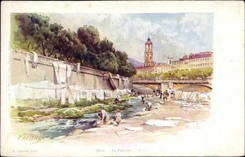 Künstler Ak Lessieux, Nice Nizza Alpes Maritimes, Le Paillon