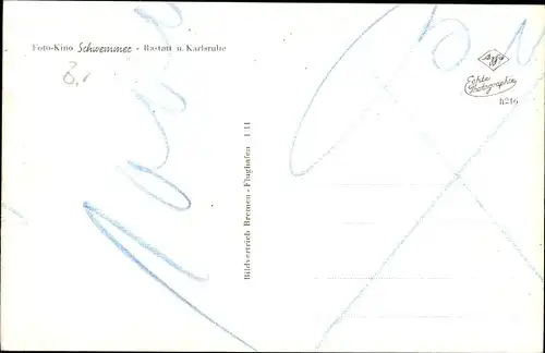 Ak Rastatt im Schwarzwald, Gesamtansicht, Fliegeraufnahme