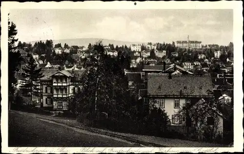 Ak Friedrichroda im Thüringer Wald, Teilansicht mit Kurhaus, Blick vom Gottlob