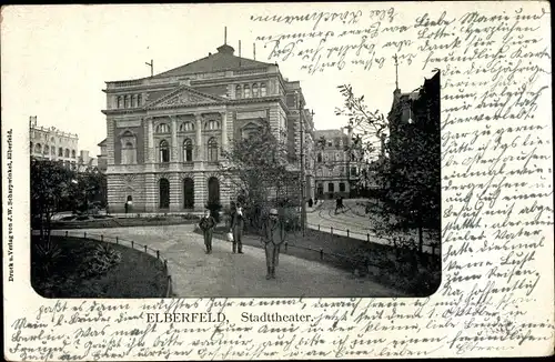 Ak Elberfeld Wuppertal, Stadttheater