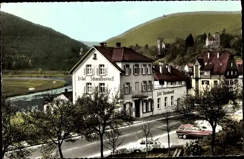 Ak Neckarsteinach in Hessen, Hotel Restaurant Café "Schwalbennest"