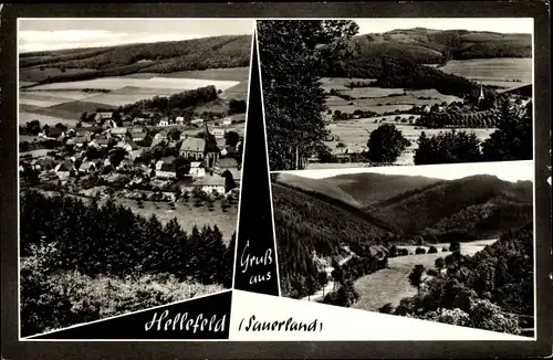 Ak Hellefeld Sundern Sauerland, Gesamtansichten