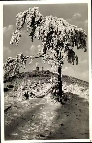 Ak Niederreifenberg Schmitten im Taunus, Großer Feldberg im Winter