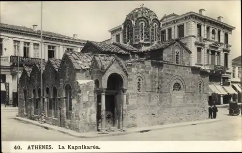 Ak Athen Griechenland, La Kapnikarea Kirche