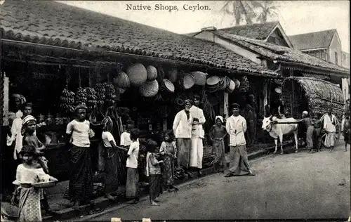 Ak Ceylon Sri Lanka, Native Shops
