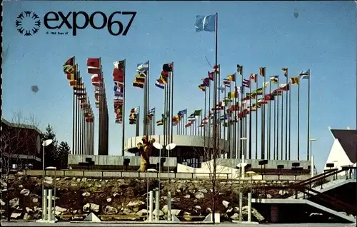 Ak Montreal Québec Kanada, Expo 1967, Pavilion of the UN