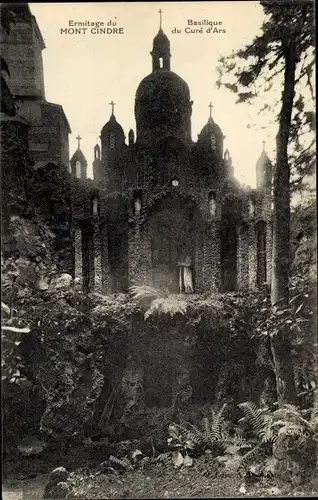 Ak Saint Cyr au Mont d'Or Rhône, Le Mont Cindre, Eremitage, Basilique du Cure d'Ars