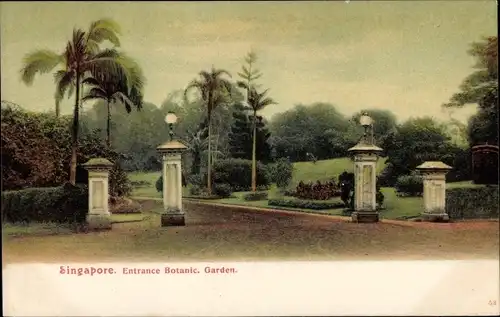 Ak Singapore Singapur, Entrance Botanic Garden