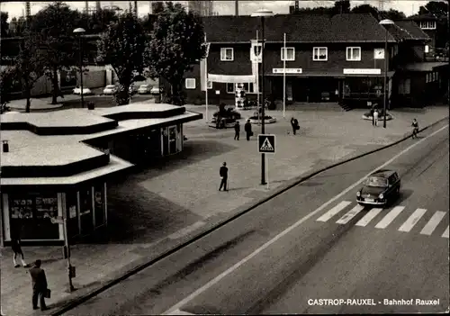 Ak Castrop Rauxel im Ruhrgebiet, Bahnhof Rauxel