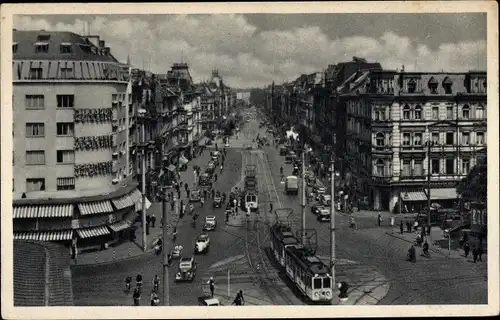 Ak Köln am Rhein, Hohenzollernring, Straßenbahn