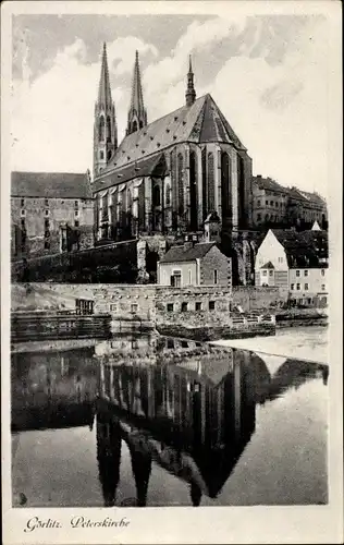 Ak Görlitz in der Lausitz, Peterskirche