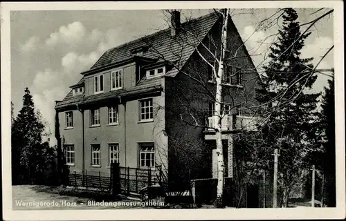 Ak Wernigerode am Harz, Blindengenesungsheim