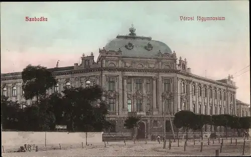 Ak Szabadka Subotica Serbien, Varosi fögymnasium