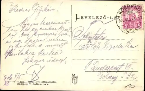 Ak Körmend Kirment Ungarn, Vida Jozsef utca