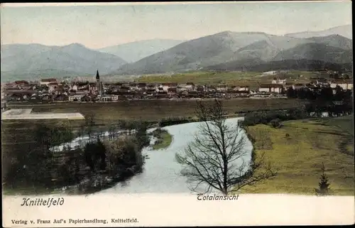 Ak Knittelfeld Steiermark, Totalansicht der Ortschaft