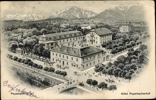 Ak Payerbach an der Rax in Niederösterreich, Hotel Payerbacher Hof