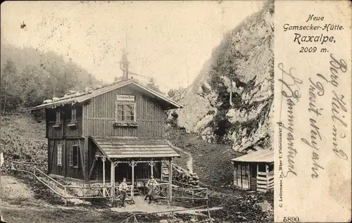 Ak Reichenau an der Rax Niederösterreich, Raxalpe, neue Gamsecker Hütte