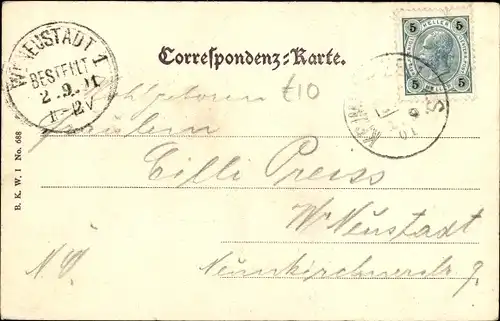 Ak Krimml in Salzburg, Teilansicht mit Kirche